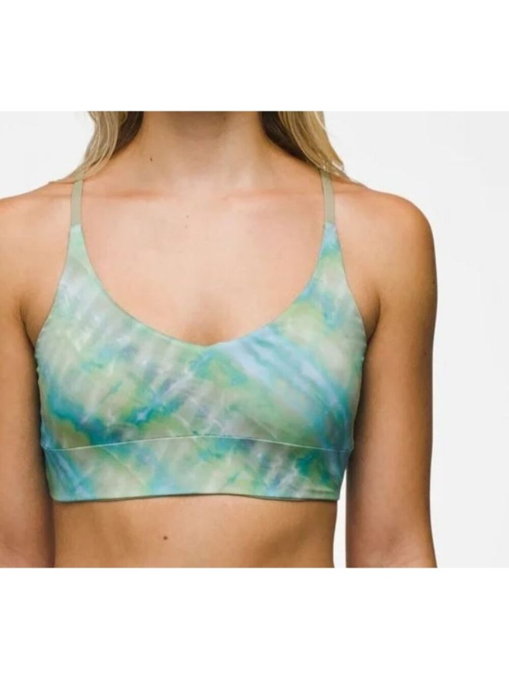 prAna WIllow Falls Reversible Swim Bikini Top Mirage Size Small NWT